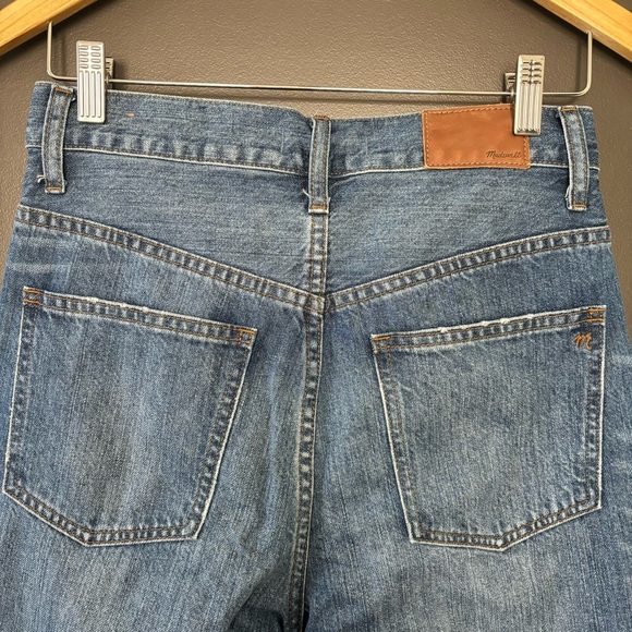 Madewell Rigid High-Rise Medium Wash Distressed 100% Cotton Skinny Jeans 27 - Picture 8 of 11